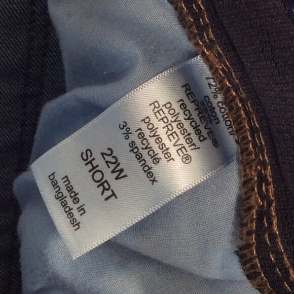 Maurices Ankle Skinny Jeans Womens Size 22W Short Pull On Comfort Waistband - Picture 7 of 11